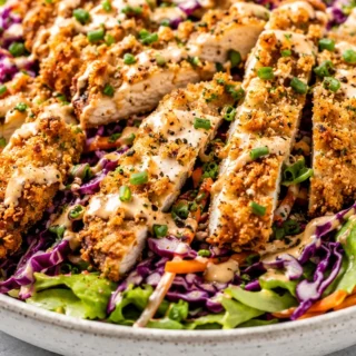 Salade de Poulet Croustillant Bang Bang - salade poulet