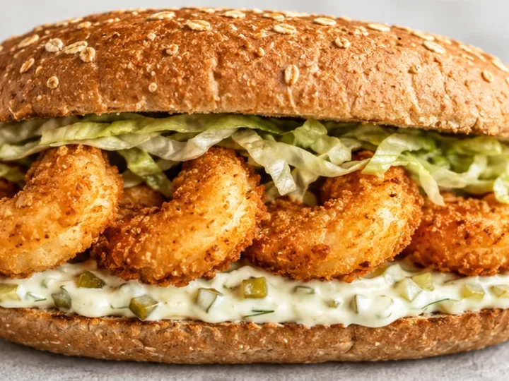 Sandwich Crevette Frit Croustillant à l’Air Fryer