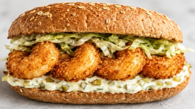 Sandwich Crevette Frit Croustillant à l’Air Fryer