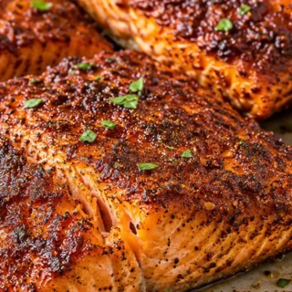 Saumon Blackened Croustillant à l'Air Fryer