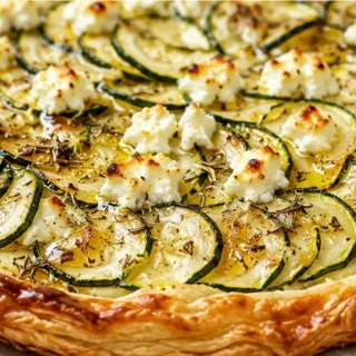 Tarte Fine Courgettes Chèvre Croustillante ! - tarte courgettes