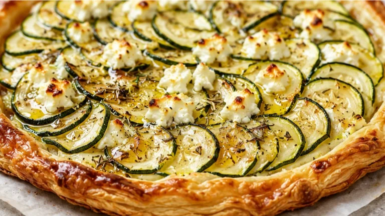 Tarte Fine Courgettes Chèvre Croustillante !
